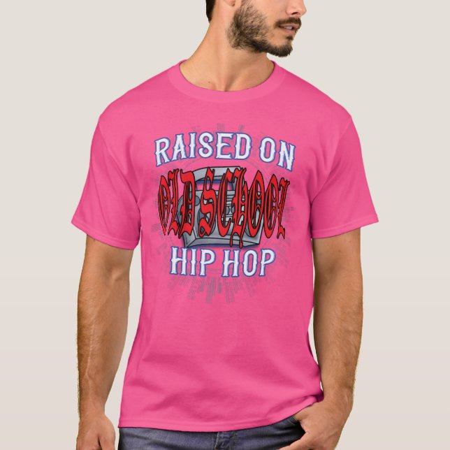Boombox Ghetto Blaster Rap Rb Old school Hip hop T Shirt (Framsida)