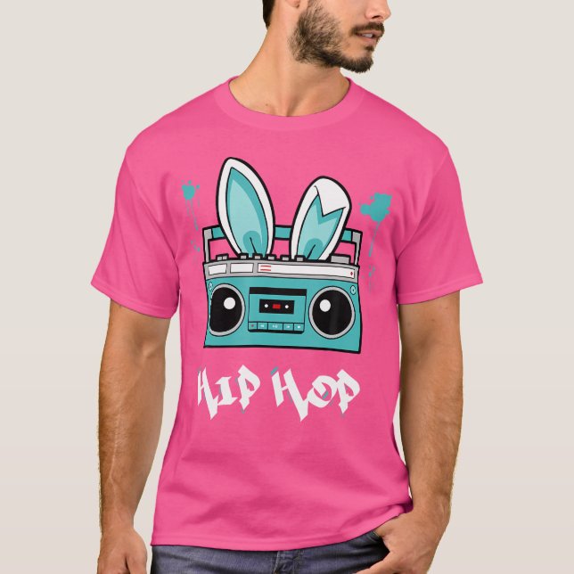 Boombox Hip hop Bunny Shirt T (Framsida)