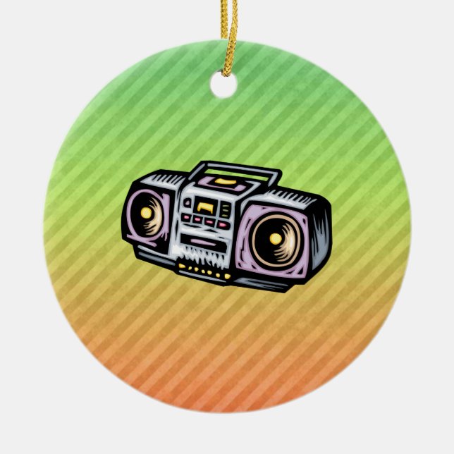 Boombox Julgransprydnad Keramik (Framsidan)