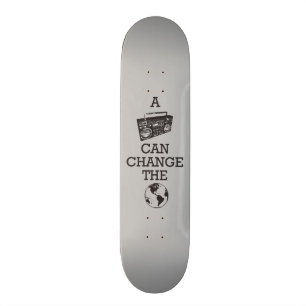 Boombox kan ändra världen mini skateboard bräda 18,7 cm