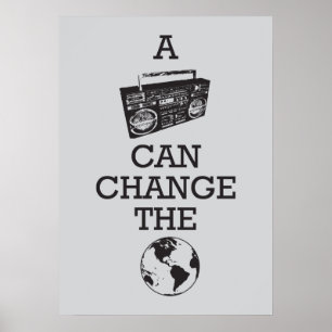 Boombox kan ändra världen poster