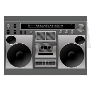 Boombox radiosände grafiskt OBS kort