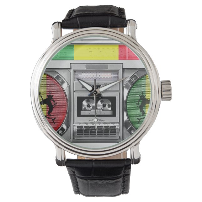boombox reggae armbandsur (Framsida)