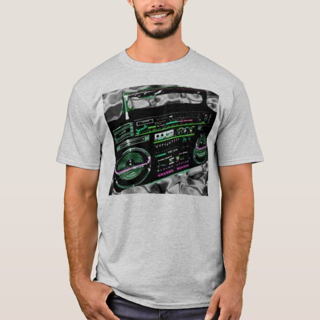 boombox tee shirt (Framsida)
