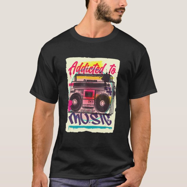 Boombox Urban Graffiti T Shirt (Framsida)