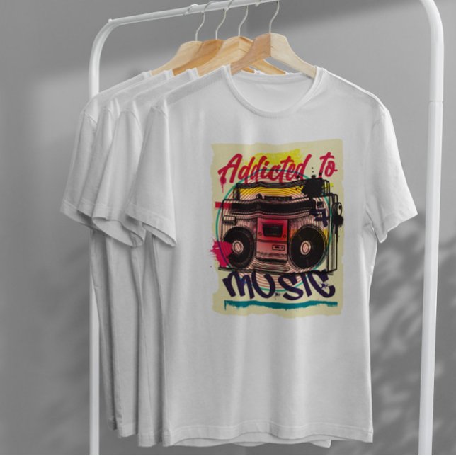 Boombox Urban Graffiti T Shirt (Skapare uppladdad)