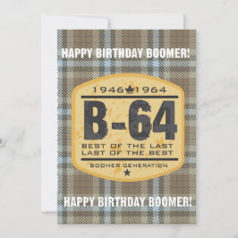 Boomer Birthday-inbjudan Inbjudningar