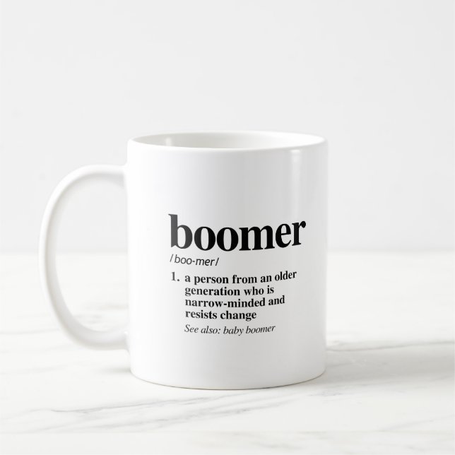 Boomer-definition Kaffemugg (Vänster)