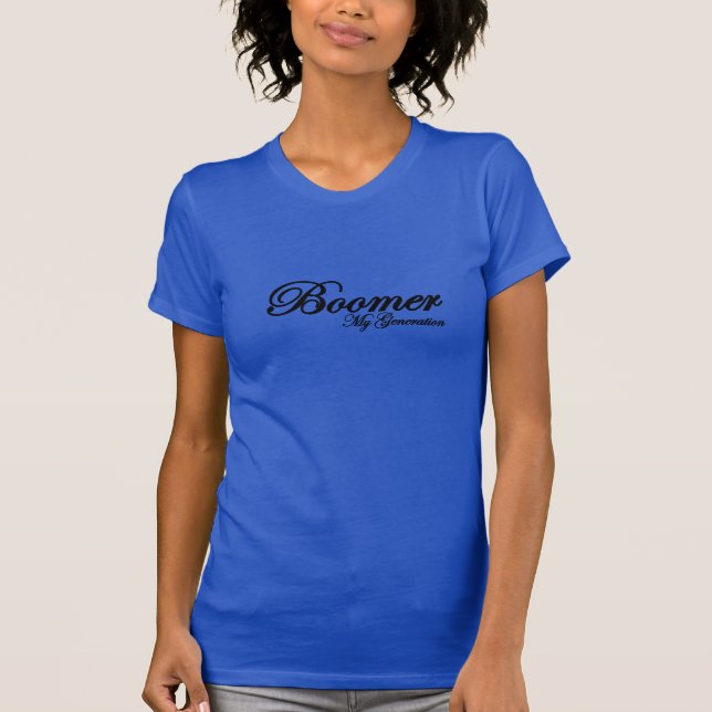 BOOMER-kvinnors T-shirt (Framsida)
