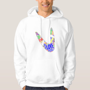 Boomerang Basic Kärlek Gratitude Apprecision Hoodie