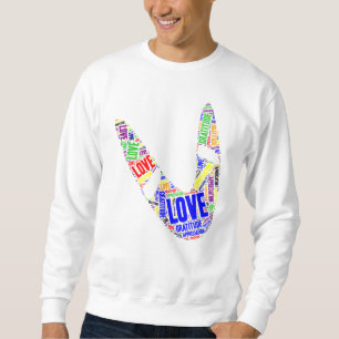 Boomerang Basic Kärlek Gratitude Apprecision Lång Ärmad Tröja