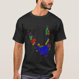 Boomerang Basic Kärlek Gratitude Apprecision T Shirt