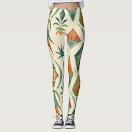 Boomerang Forms Seamless Mönster Leggings