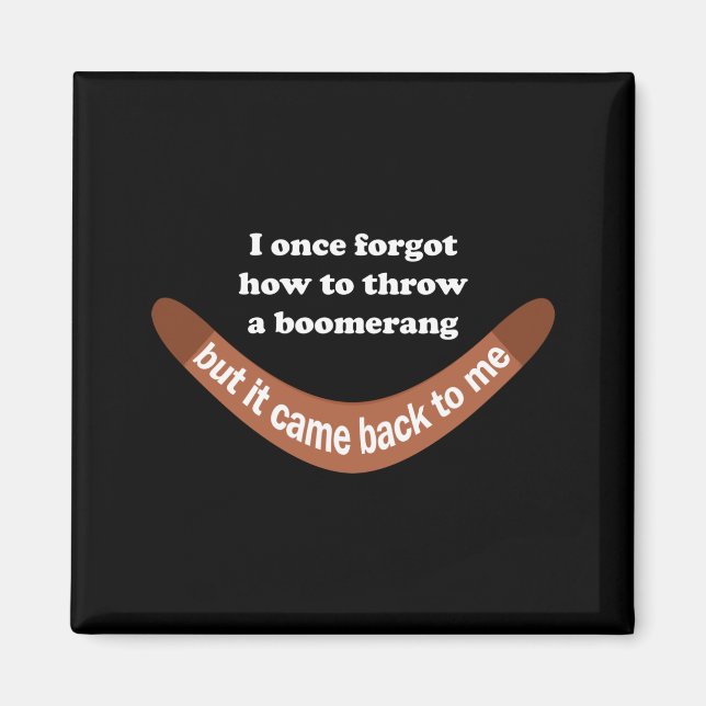 Boomerang Joke Magnet (Framsidan)