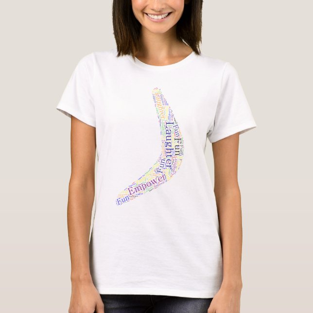 Boomerang Ldotter, Roligt, makt T Shirt (Framsida)