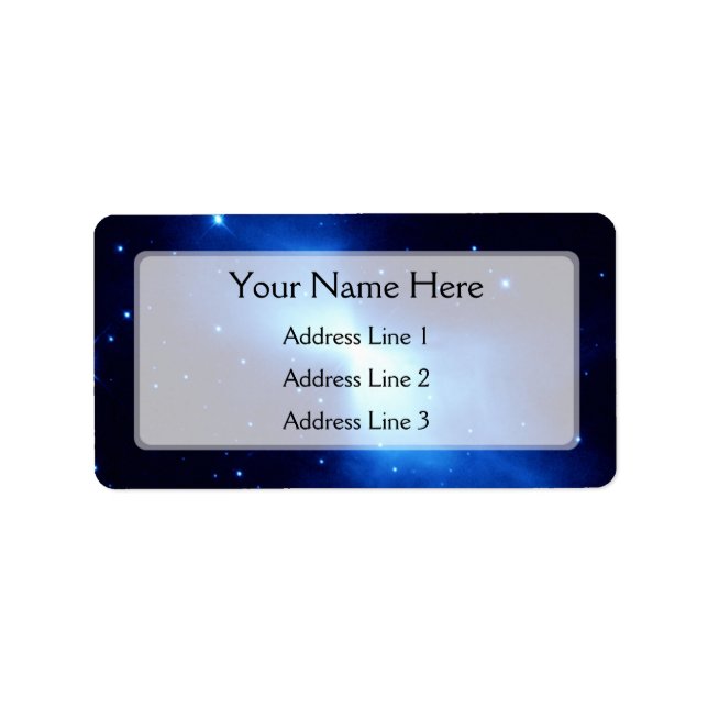 Boomerang Nebula (Hubble Telescope) Adressetikett (Framsidan)