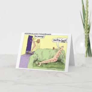 Boomerang Relagionships Funny Tecknad Gifts & Tees Kort