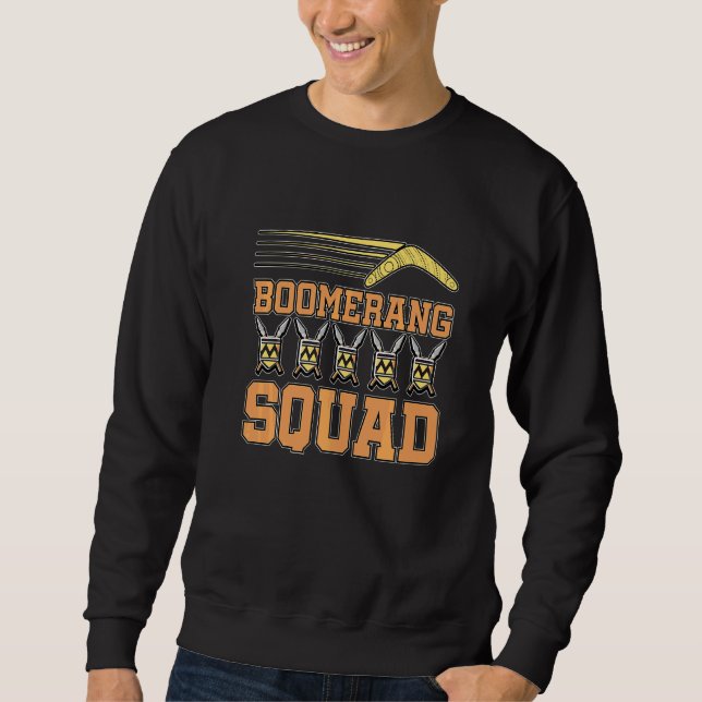 Boomerang Squad Grafisk Boomerang Spelare Boomeran Lång Ärmad Tröja (Framsida)