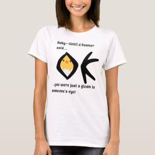 Boomeranged 'Gleam in Öga'- White T Shirt
