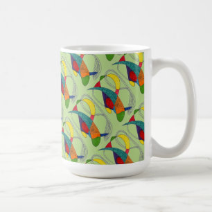 "Boomerangon on Grönt Tiled" Abstract Design Mugg