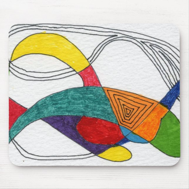 ’Boomerangs’ Abstract Design Mousepad Musmatta (Framsidan)