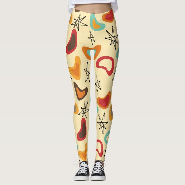 Boomerangs och Stars Leggings (Framsida)