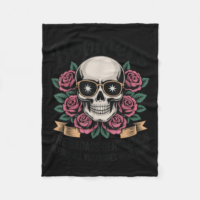 Boomers Bad Generation innan missioner föddes Fleecefilt (Framsidan)