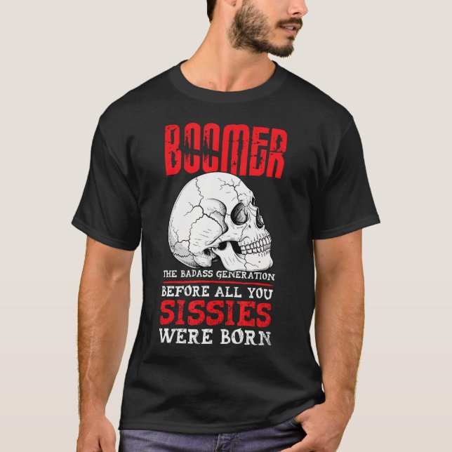 Boomers Den Tuffa Generationen Före Er Pyjamasar T Shirt (Framsida)