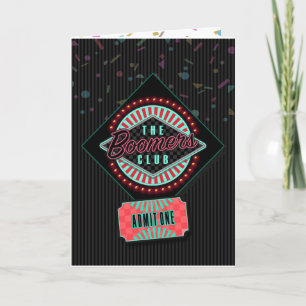 Boomers Klubb Birthday Card Kort