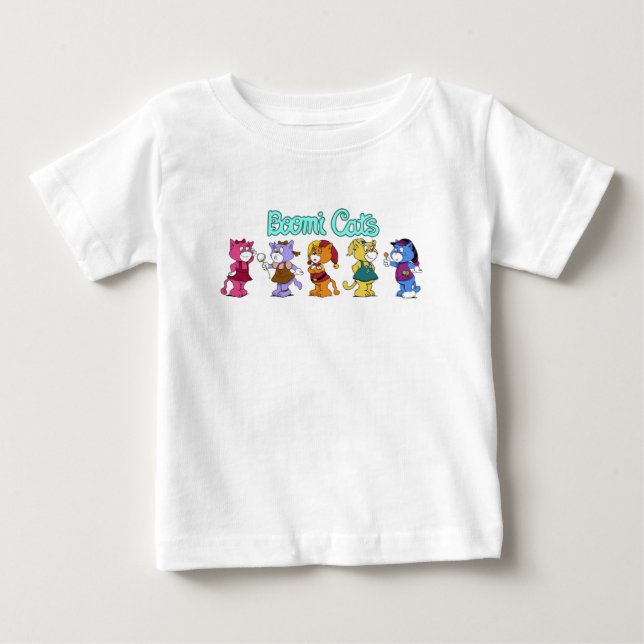 Boomi Cats Baby T-Shirt (Framsida)
