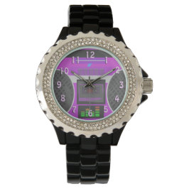 Boomin Lila 80's Boombox Armbandsur