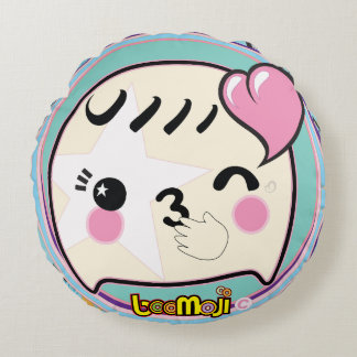 💖 BOOMOJI © KISSY BOO PILLOW - BEGRÄNSAD EDITION RUND KUDDE