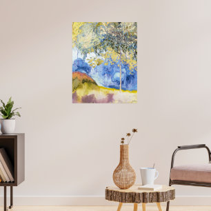 Boomrijk landskap av Georges de Feure Poster