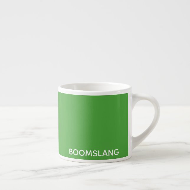 Boomslang grönt färg namn espressomugg (Höger)