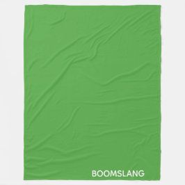 Boomslang grönt färg namn fleecefilt