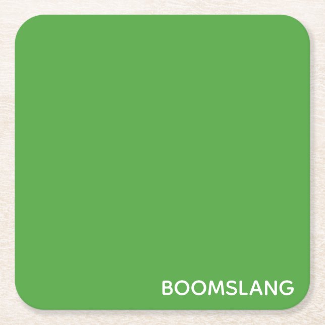 Boomslang grönt färg namn underlägg papper kvadrat (Framsidan)