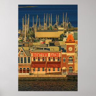 Boomtownsolnedgång Poster