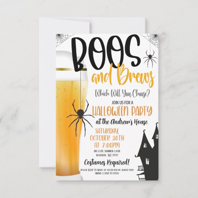 Boon and Brews-inbjudan Inbjudningar (Framsida)