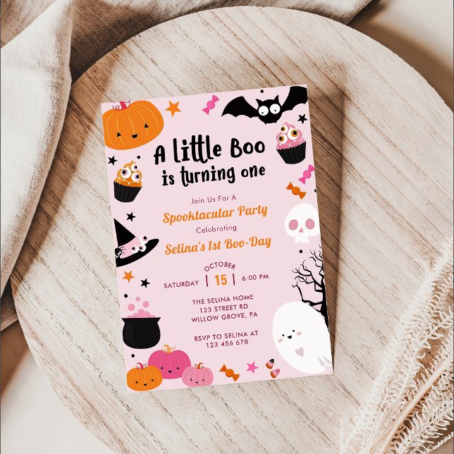 Boon första födelsedag vår lilla boo blir en inbjudningar (Skapare uppladdad)