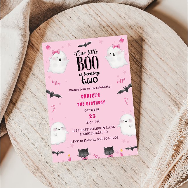 Boon på andra födelsedagen... vår lilla boo börjar inbjudningar (Skapare uppladdad)
