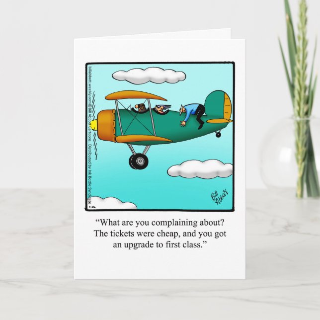 Boon Voyage Humor hälsningskort Kort (Framsida)
