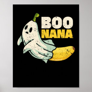 Boonana Cute spökbanan Halloween Poster