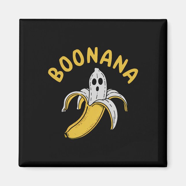 Boonana Funny Skeleton Inside Banana Quirky Magnet (Framsidan)