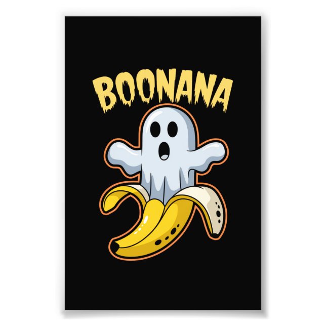 Boonana Söt Spökbanan Halloween Fototryck (Framsidan)
