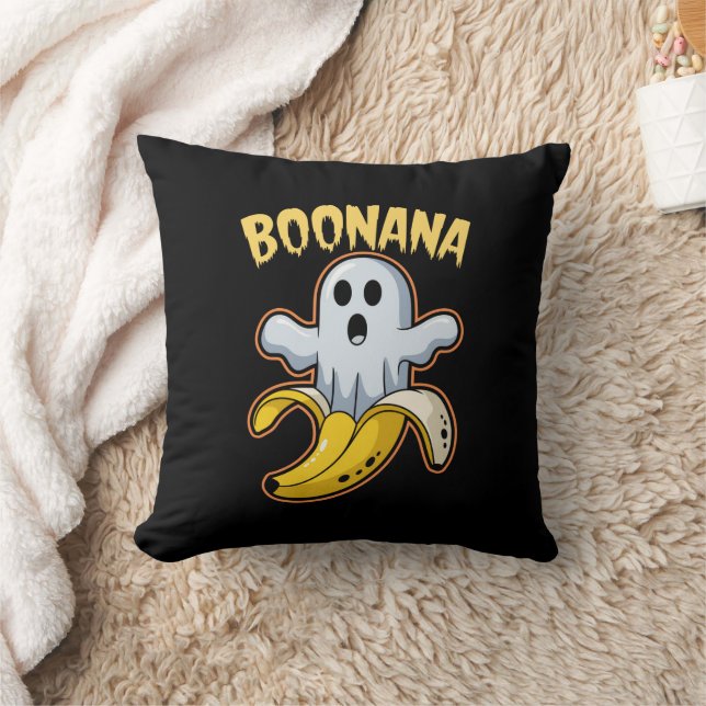 Boonana Söt Spökbanan Halloween Kudde (Filt)