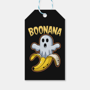 Boonana Söt Spökbanan Halloween Presentetikett