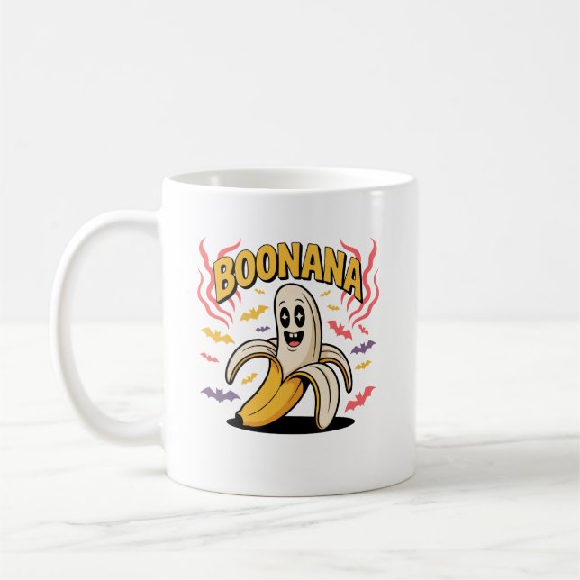 Boonana spökbanan kostym vuxen småbarn barn kaffemugg (Vänster)