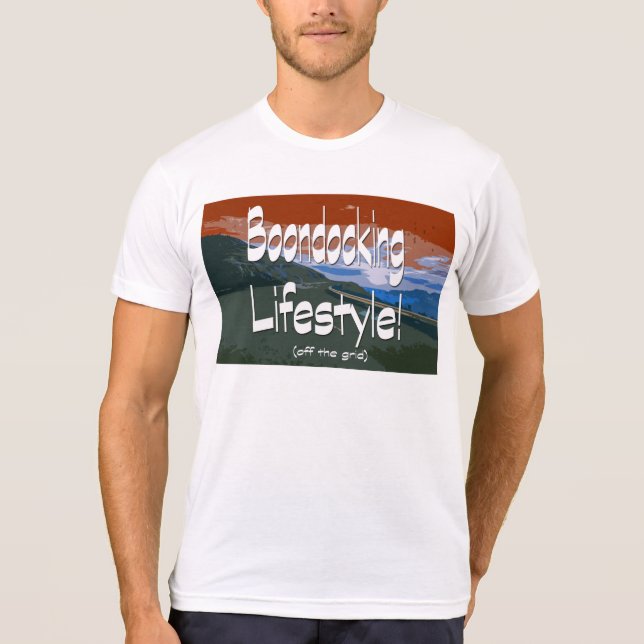 Boondockande livsstil t-shirt (Framsida)