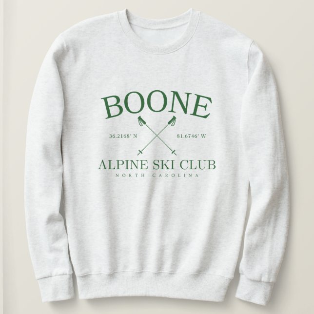 Boone Alpine Ski Klubb, North Carolina T Shirt (Design framsida)