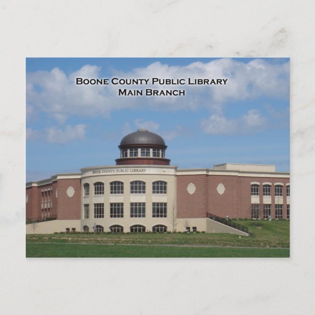 Boone County Bibliotek vykort (Framsida)